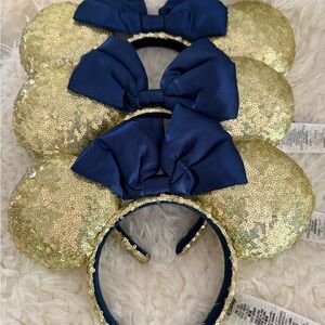 Loungefly Gold and Blue Sequin Minnie Ears